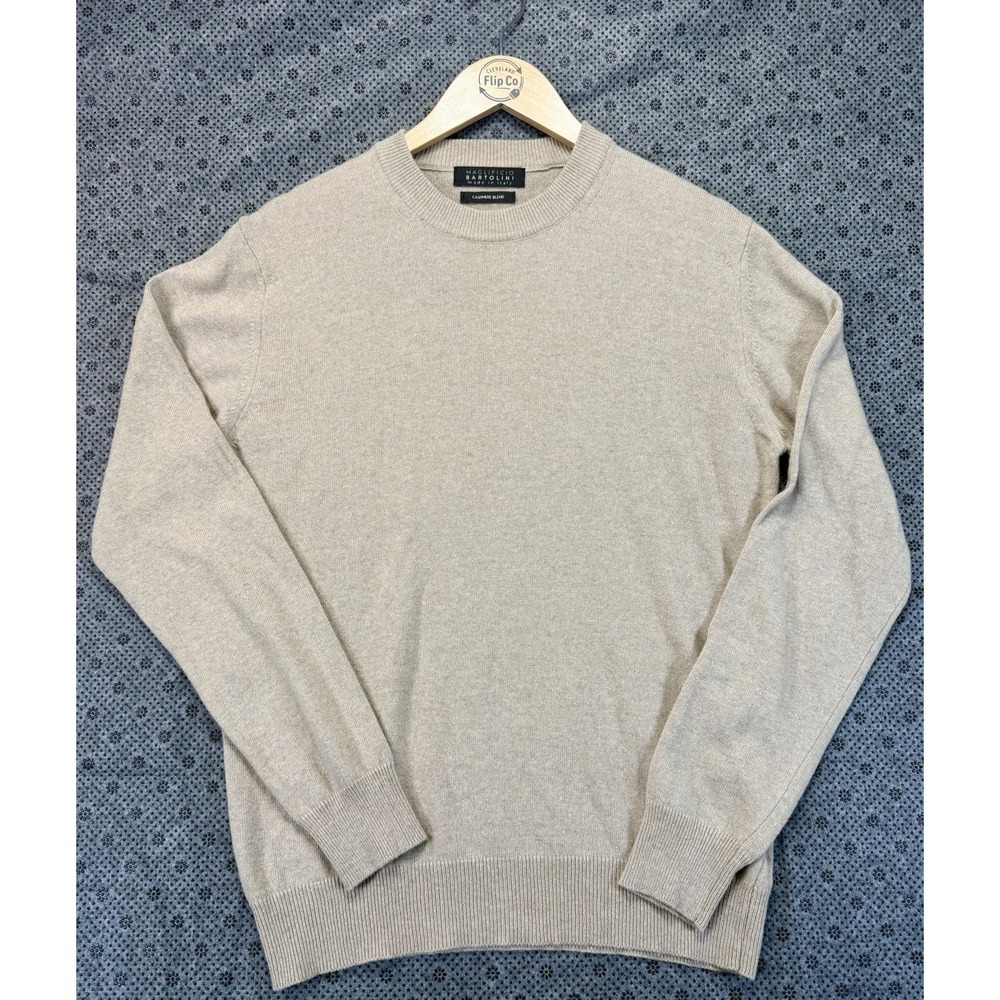Maglificio Bartolini Unisex Grey Cashmere Blend Crewneck Sweater M Italy